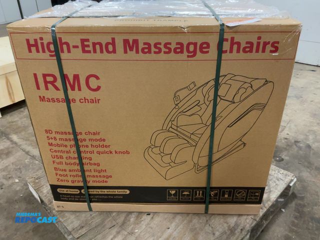 Lot 2-42193 - New SDLANCH IRMC Massage Chair, 5+8 massage mode, mobile phone holder, central control quick knob, U...