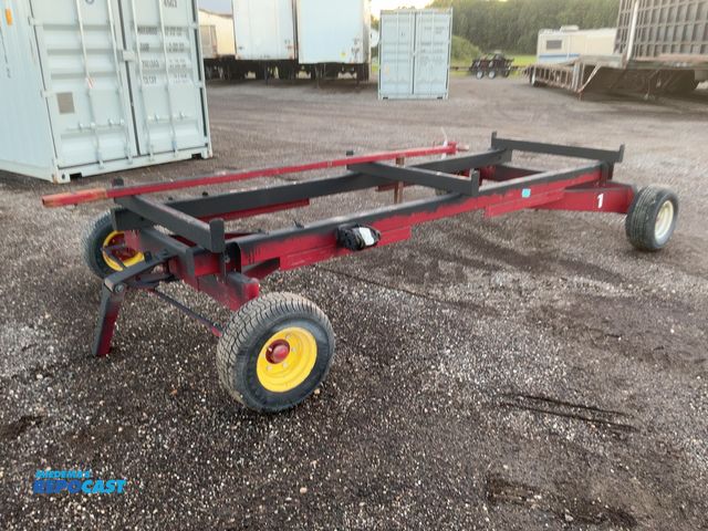 Lot 2-40725 - Farmco Material Wagon, Approx. 12’ Long with Three Metal 4’ Wide Bunks for Setting Material On, Appr...