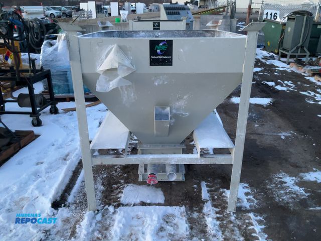 Lot 2-19776 - Portable steel industrial hopper