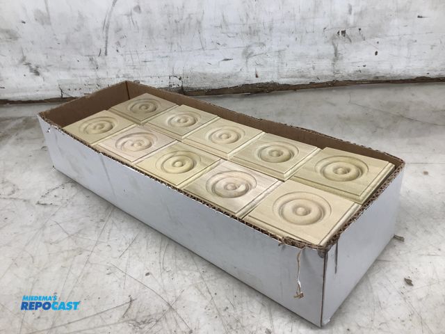 Lot 2-93516 - 30 New Pieces of unfinished poplar rosette blocks 1” x 3” x 3”