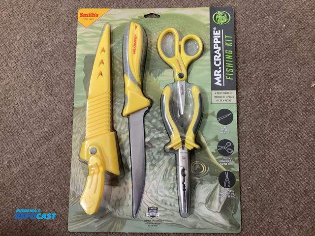 Lot 2-63240 - New Mr. Crappie Fishing Kit. Four piece combo kit, 6 inch knife, 3 inch scissors, 6 -1/2” pliers and...