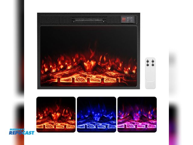 Lot 2-65751 - New Castway FP10802US Portable Heater (1) costway electric fireplace 23” fireplace heater with adjus...