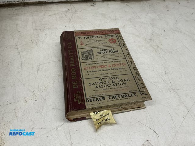 Lot 2-75469 - Vintage Holland and Zeeland city directory