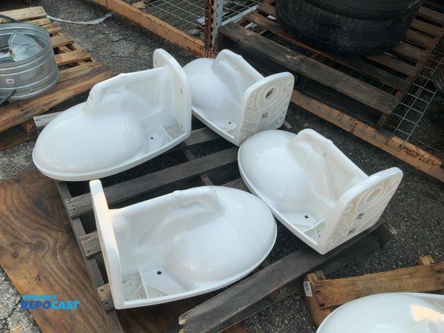 Lot 2-11099 - Skid of (4) Mansfield 1.6 GPF Toilets, lids not included
