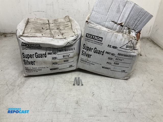 Lot 2-74624 - lot of (2) cases #6 x 1-5/8" drywall screws - (5000) per case - 10,000 Screws total