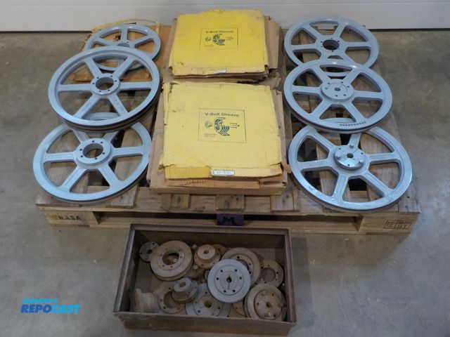 Lot 2-37891 - Lot of New/old stock Belt Pulleys and sheaves, (11) belt pulleys