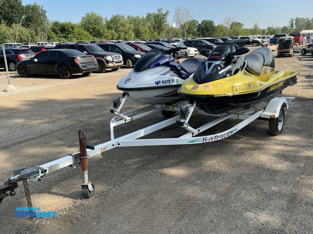 Lot 2-95036 - 2001 Yamaha WaveRunner GP1200R 9’ Jet Ski &amp; 2004 Sea-Doo GTX 4-Tec Supercharged