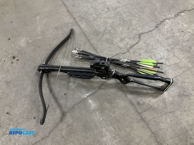 Lot 2-69184 - 80-pound self-cocking pistol crossbow with carbon express arrows