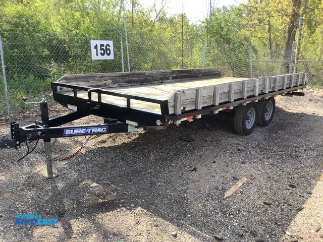 Lot 2-25779 - 2020 Sure-Trac 10K Deckover Flat Bed Trailer