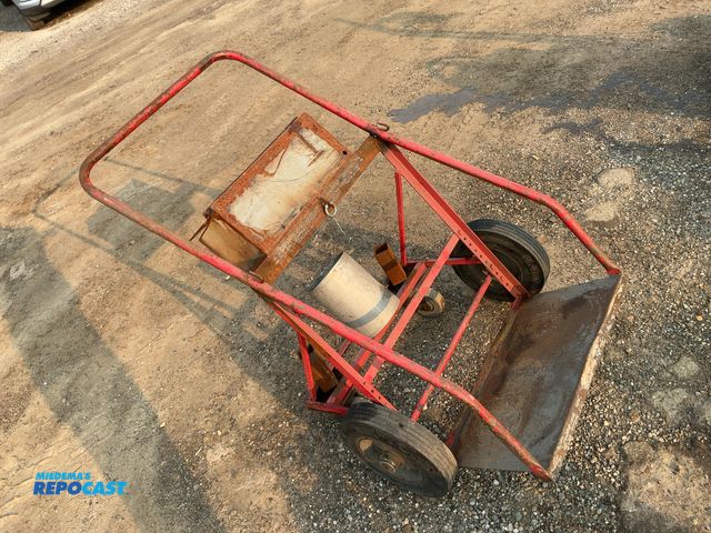 Lot 2-18065 - Industrial heavy duty dolly, base is 2 ft wide