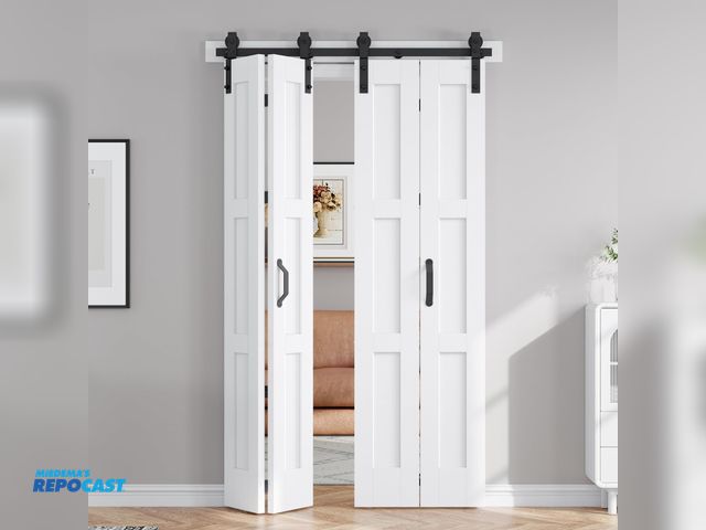 Lot 2-67365 - Bifold barn door kit - missing one door
