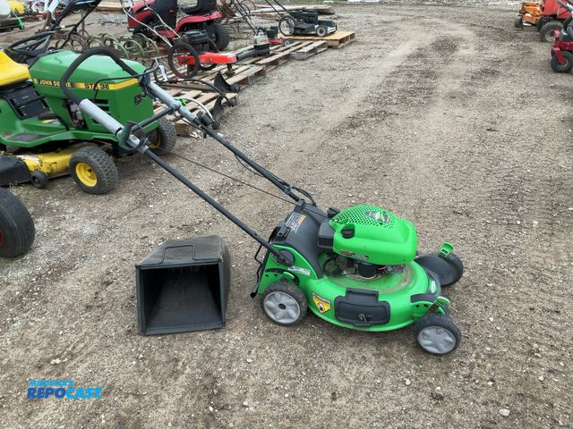 Lot 2-94907 - lawn bay self propelled, walk behind lawn mower. has a 195cc four cycle motor and a 21 inch wide mow...