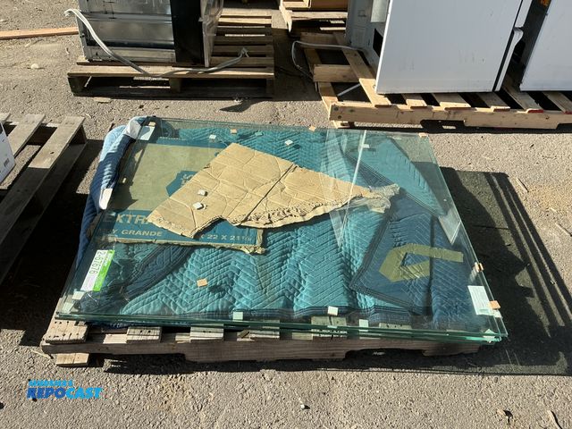 Lot 2-67676 - (3) pieces of laminated glass. 40 3/8” by 46 3/4” by 1/2” thick