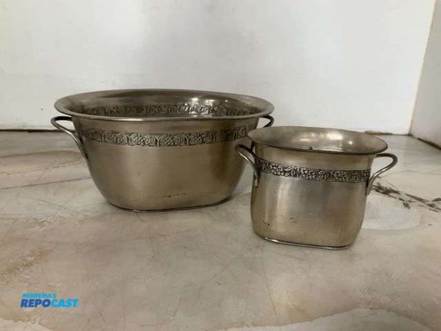 Lot 2-99722 - Lot of (2) pottery barn wine coolers