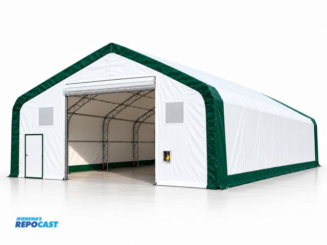Product 2-2679817 - (1) New Suihe 40’ W x 80’ L x 21’ T Double Truss Peak Roof Frame Storage Shelter Building, PVC Cover...