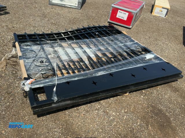 Lot 2-40445 - Chery Industrial 16' Bi-Parting Gate, each section of gate measures approx. 94-1/2" wide x 90-3/4” t...
