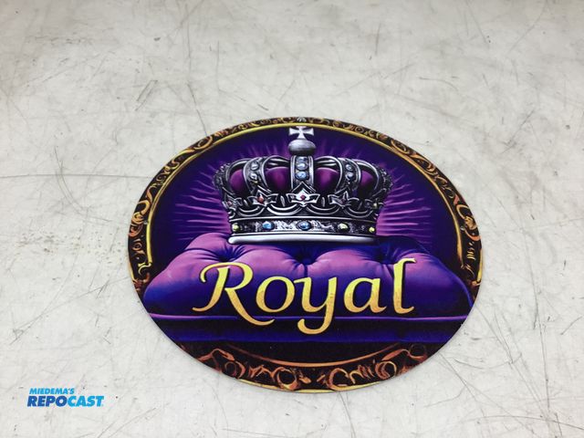 Lot 2-75376 - Crown Royal circular metal tin sign approx. 8”