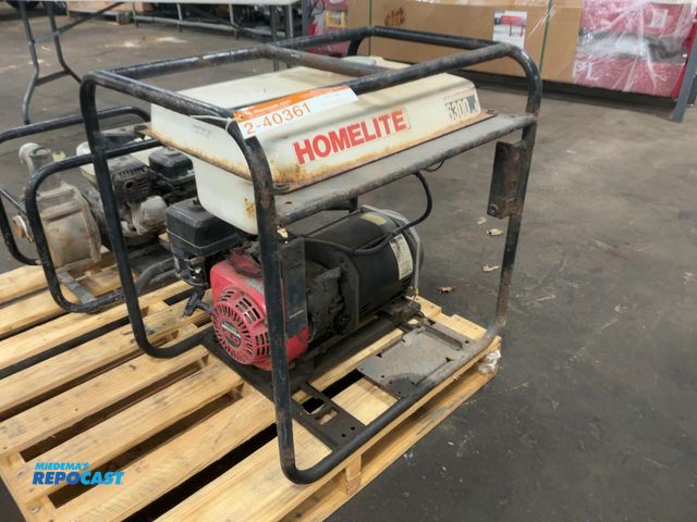 Lot 2-40361 - Pow'r Gard 3 KW Generator, Honda 4hp Gas Engine with Recoil Start, 120 volt Output, mounted in a Hom...
