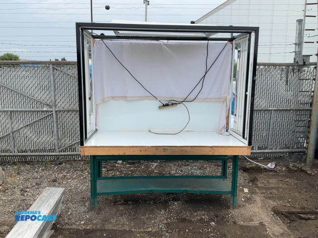 Lot 2-18539 - Industrial Work Table with Shelf