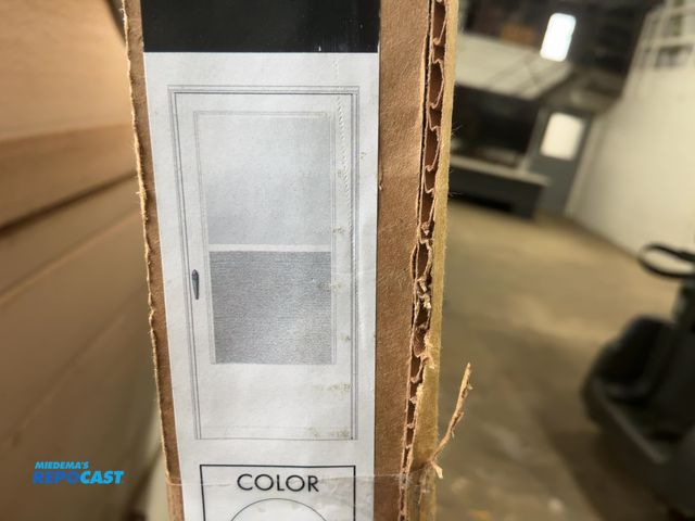 Lot 2-23344 - Emco 100 Series 3/4 Light Storm Door, 32” Width, 80” Height, White with Black Handle Set, 818787