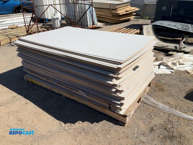 Lot 2-33315 - Skid of Gray Wood Panels, most are 83” x 48”