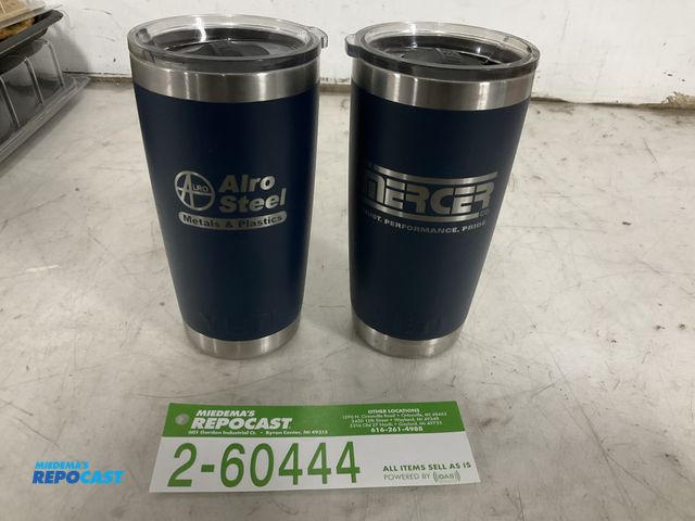 Lot 2-60444 - 2 New Yeti Tumbler Mugs