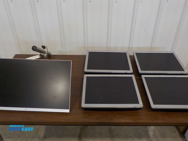 Lot 2-34247 - Lot of (5) industrial HP monitors.
