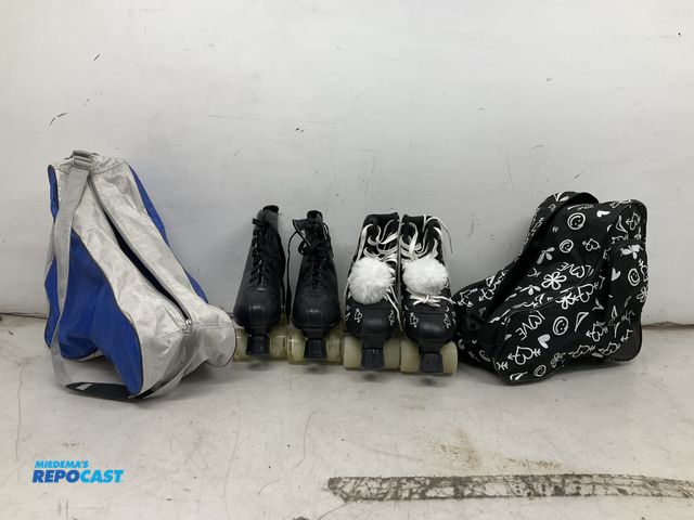 Lot 2-74257 - Lot of (2) pairs of roller skates with case including twilight epic size 9 and xudrez size 42