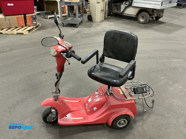 Lot 2-95930 - Motorized Scooter of Unknown Make and Model, Has Rack on the Back
