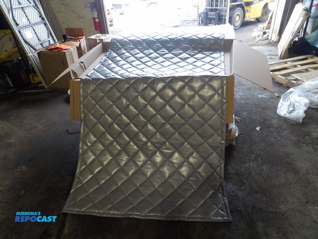 Lot 2-53876 - (8) new sound seal; acoustic partition ceiling surface/wall surface mounting 8' x 4' x 1" thick, .75...