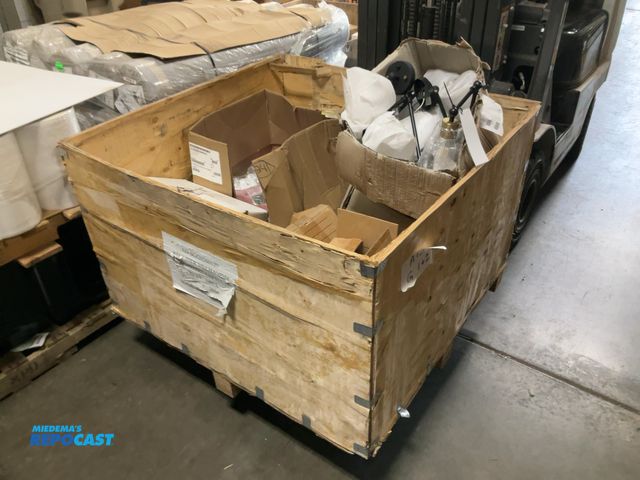 Lot 2-18212 - Crate of Assorted Lighting, some include 16.5” Bath and Vanity Light, Gustafson Champagne Gold Light...