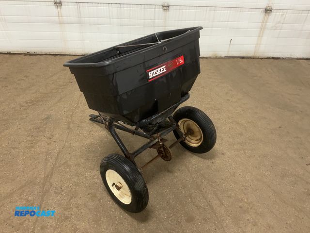 Lot 2-33998 - Huskee 175 lb Premium Series Tow Behind Fertilizer/Seed Broadcast Spreader, Pin Hitch, 4.80/4.00-8 S...