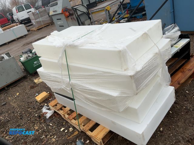 Lot 2-93699 - Skid of fresh water tanks each is approximately 59” x 29” x 8”