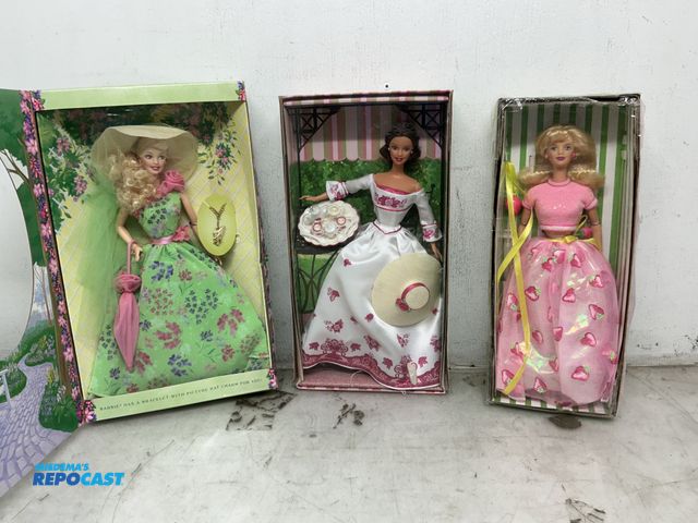 Lot 2-93356 - Lot of (3) Collectable Barbies, Simply Charming, Victorian Tea, Strawberry Sorbet