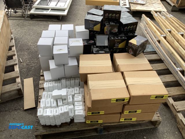 Lot 2-27245 - Skid lot of approximately 35 resin gazebo jar lids approximately 53 inscents buddha’s approximately ...
