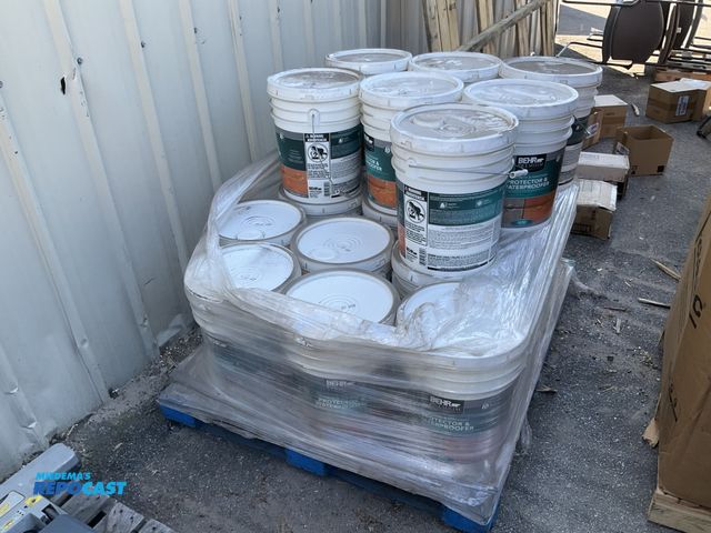 Lot 2-75121 - Lot of (19) Behr Concrete &amp; Masonry Protector &amp; Water proofer, Natural No. 980, 5 Gallons, n...