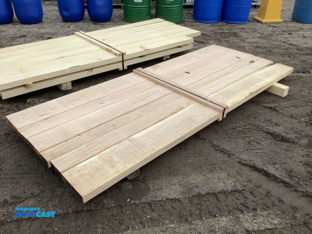 Lot 2-92336 - layer of 46" w x 9' long 8/4 Cherry Boards