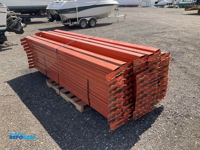 Lot 2-30547 - (63) 108” x 4” Keystone pallet rack crossbeams, used