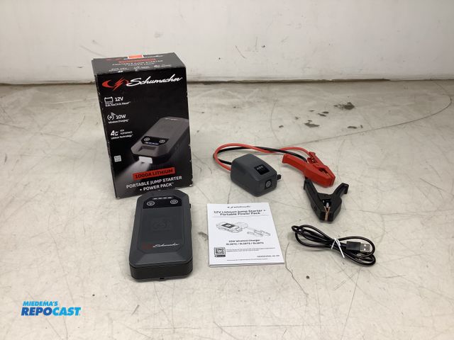 Lot 2-67051 - Schumacher 12V portable jump starter and power pack
