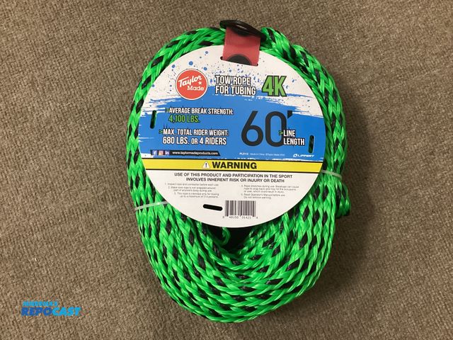 Lot 2-74270 - New Taylor Made 60 foot Tube Rope. Average break strength 4100 pounds. Max total up to four riders 6...