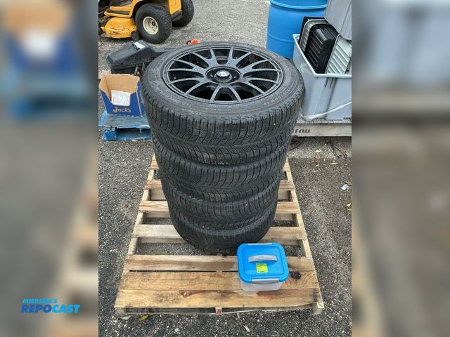 Lot 2-69653 - Set of four Michelin Tires 225/50R17 for a 2016 VW Golf with lug nuts