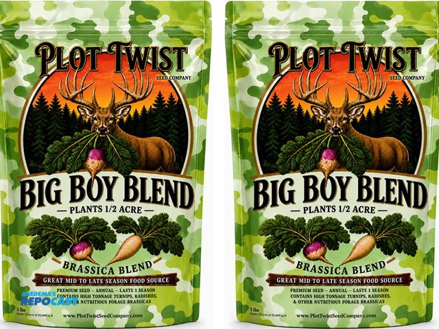 Lot 2-96859 - Box of (2) Plot Twist Seed Company – 1 Total Acre (6 lbs total) Brassica Blend Food Plot Seed “Brand...