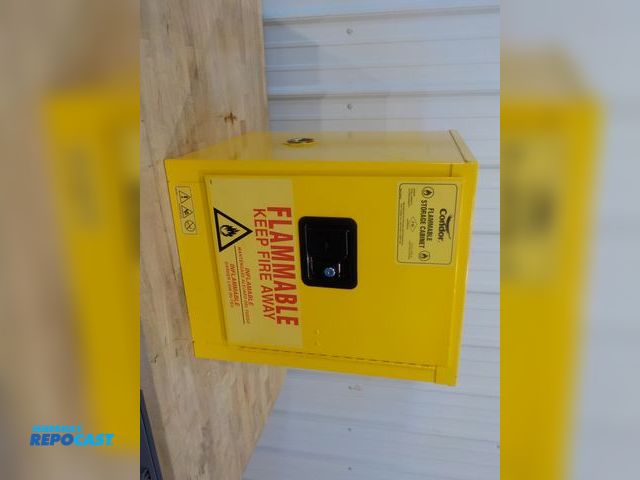 Lot 2-34209 - Condor flamable liquid storage cabinet. Four gallon capacity. One adjustable shelf (not shown). 17" ...