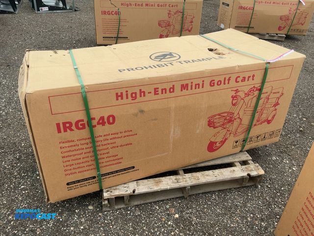 Lot 2-20392 - New SDLANCH IRGC40 3-Wheel Mini Electric Golf Cart / Scooter, 60 Volt, 600 Watt Motor, Three Speed, ...
