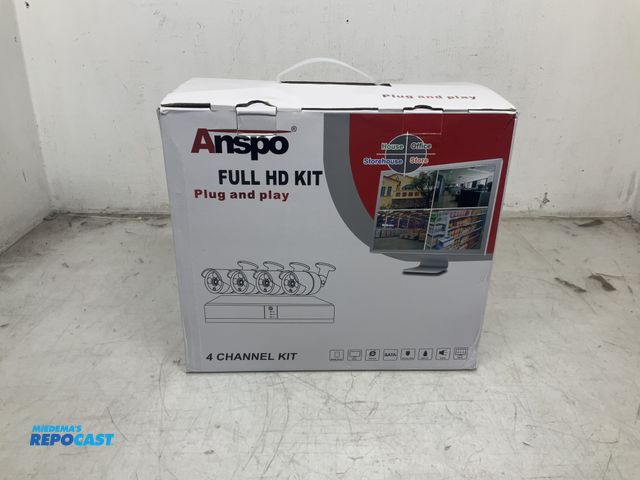 Lot 2-92162 - Anspo Full HD Security Camera Kit