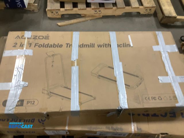 Lot 2-92377 - Acezoe 2-in-1 Foldable Treadmill