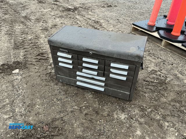 Lot 2-92820 - Kennedy metal tool box approx. 29”x14”x20”