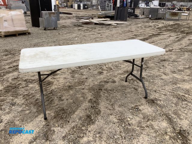 Lot 2-74472 - 1 Lifetime 71”x29.5”x28.5”H white foldable table