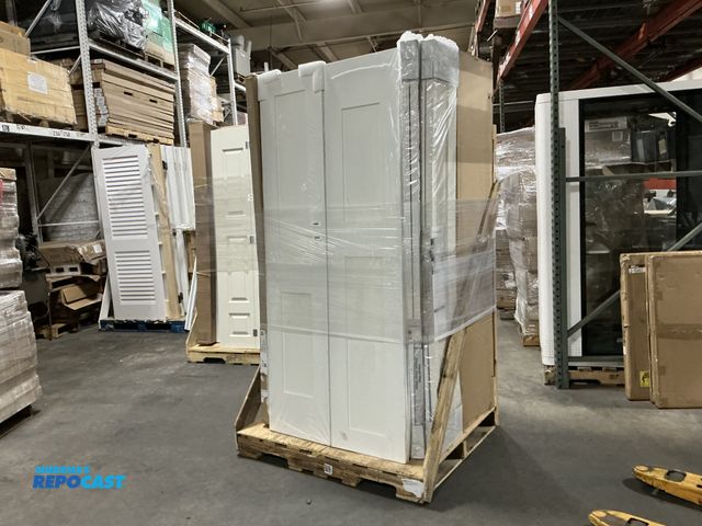 Lot 2-99318 - Skid lot of doors of various size, shape, and color