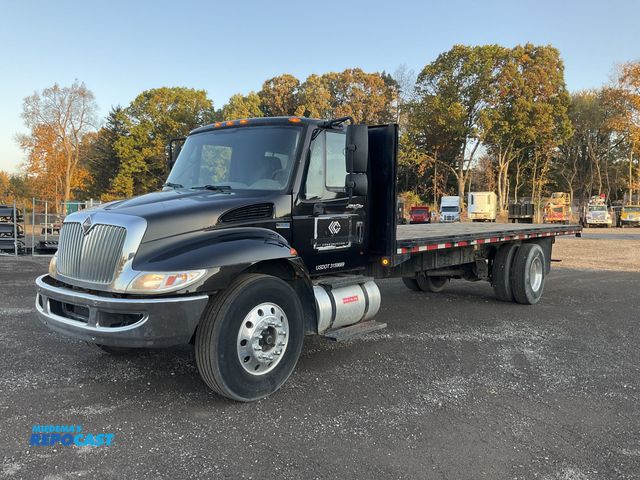 Lot 2-50488 - 2012 International 4300 SBA 4X2 Flatbed Stake Truck